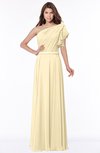 ColsBM Alexia Cornhusk Modest A-line Zip up Chiffon Floor Length Ruching Bridesmaid Dresses