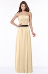 ColsBM Jaliyah Apricot Gelato Mature A-line Strapless Zip up Chiffon Bridesmaid Dresses