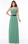 ColsBM Jaliyah Beryl Green Mature A-line Strapless Zip up Chiffon Bridesmaid Dresses