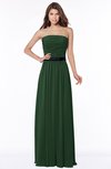 ColsBM Jaliyah Hunter Green Mature A-line Strapless Zip up Chiffon Bridesmaid Dresses