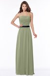 ColsBM Jaliyah Moss Green Mature A-line Strapless Zip up Chiffon Bridesmaid Dresses