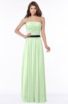 ColsBM Jaliyah Pale Green Mature A-line Strapless Zip up Chiffon Bridesmaid Dresses