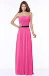 ColsBM Jaliyah Rose Pink Mature A-line Strapless Zip up Chiffon Bridesmaid Dresses