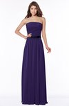 ColsBM Jaliyah Royal Purple Mature A-line Strapless Zip up Chiffon Bridesmaid Dresses