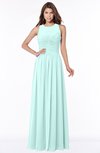 ColsBM Ayla Blue Glass Elegant Zip up Chiffon Floor Length Pick up Bridesmaid Dresses