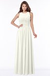 ColsBM Ayla Cream Elegant Zip up Chiffon Floor Length Pick up Bridesmaid Dresses