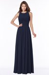 ColsBM Ayla Dark Sapphire Elegant Zip up Chiffon Floor Length Pick up Bridesmaid Dresses