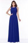 ColsBM Ayla Electric Blue Elegant Zip up Chiffon Floor Length Pick up Bridesmaid Dresses