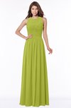 ColsBM Ayla Green Oasis Elegant Zip up Chiffon Floor Length Pick up Bridesmaid Dresses