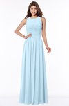 ColsBM Ayla Ice Blue Elegant Zip up Chiffon Floor Length Pick up Bridesmaid Dresses