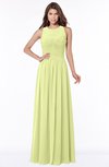 ColsBM Ayla Lime Green Elegant Zip up Chiffon Floor Length Pick up Bridesmaid Dresses