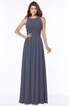 ColsBM Ayla Nightshadow Blue Elegant Zip up Chiffon Floor Length Pick up Bridesmaid Dresses