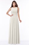 ColsBM Ayla Off White Elegant Zip up Chiffon Floor Length Pick up Bridesmaid Dresses