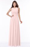 ColsBM Ayla Pastel Pink Elegant Zip up Chiffon Floor Length Pick up Bridesmaid Dresses