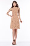 ColsBM Kathryn Almost Apricot Sexy A-line Sleeveless Zip up Chiffon Bridesmaid Dresses