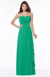 ColsBM Lana Sea Green Gorgeous Sleeveless Chiffon Floor Length Ruching Bridesmaid Dresses
