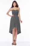 ColsBM Anahi Grey Gorgeous A-line Strapless Half Backless Ruching Bridesmaid Dresses