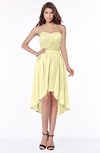 ColsBM Anahi Soft Yellow Gorgeous A-line Strapless Half Backless Ruching Bridesmaid Dresses