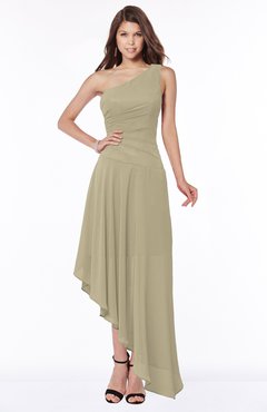 ColsBM Maggie Candied Ginger Luxury A-line Zip up Chiffon Floor Length Ruching Bridesmaid Dresses