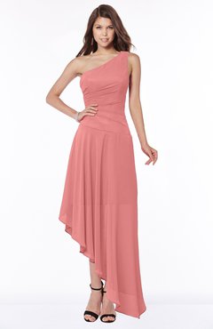 ColsBM Maggie Lantana Luxury A-line Zip up Chiffon Floor Length Ruching Bridesmaid Dresses