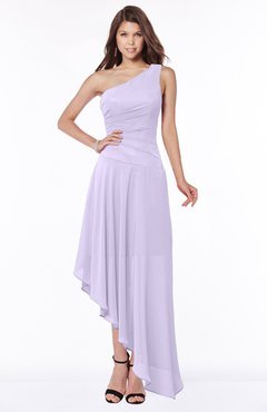 ColsBM Maggie Light Purple Luxury A-line Zip up Chiffon Floor Length Ruching Bridesmaid Dresses
