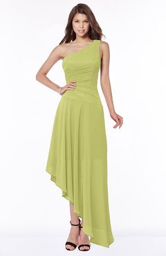 ColsBM Maggie Linden Green Luxury A-line Zip up Chiffon Floor Length Ruching Bridesmaid Dresses