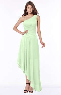 ColsBM Maggie Pale Green Luxury A-line Zip up Chiffon Floor Length Ruching Bridesmaid Dresses