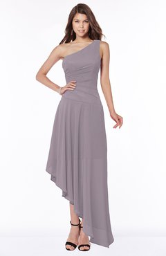 ColsBM Maggie Sea Fog Luxury A-line Zip up Chiffon Floor Length Ruching Bridesmaid Dresses