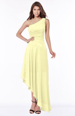ColsBM Maggie Wax Yellow Luxury A-line Zip up Chiffon Floor Length Ruching Bridesmaid Dresses