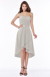ColsBM Amaya Ashes Of Roses Mature A-line Strapless Chiffon Knee Length Ruching Bridesmaid Dresses