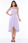 ColsBM Amaya Light Purple Mature A-line Strapless Chiffon Knee Length Ruching Bridesmaid Dresses
