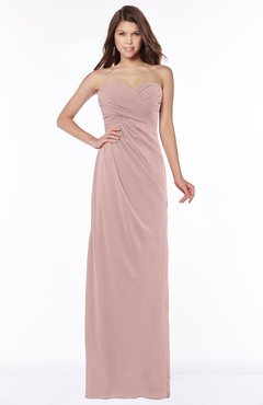 ColsBM Vanessa Blush Pink Glamorous A-line Sweetheart Half Backless Chiffon Floor Length Bridesmaid Dresses
