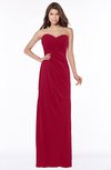 ColsBM Vanessa Dark Red Glamorous A-line Sweetheart Half Backless Chiffon Floor Length Bridesmaid Dresses