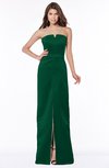 ColsBM Kenna Alpine Green Gorgeous A-line Sleeveless Half Backless Satin Floor Length Bridesmaid Dresses