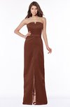 ColsBM Kenna Ketchup Gorgeous A-line Sleeveless Half Backless Satin Floor Length Bridesmaid Dresses