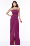 ColsBM Kenna Raspberry Gorgeous A-line Sleeveless Half Backless Satin Floor Length Bridesmaid Dresses
