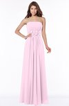 ColsBM Anne Baby Pink Modern A-line Bateau Sleeveless Half Backless Floor Length Bridesmaid Dresses