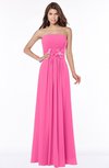 ColsBM Anne Rose Pink Modern A-line Bateau Sleeveless Half Backless Floor Length Bridesmaid Dresses