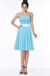 ColsBM Braelynn Light Blue Mature A-line Sleeveless Knee Length Pick up Bridesmaid Dresses