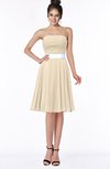 ColsBM Braelynn Novelle Peach Mature A-line Sleeveless Knee Length Pick up Bridesmaid Dresses