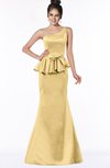 ColsBM Brittany Gold Elegant Mermaid Sleeveless Satin Floor Length Bridesmaid Dresses
