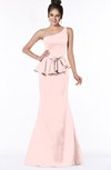 ColsBM Brittany Pastel Pink Elegant Mermaid Sleeveless Satin Floor Length Bridesmaid Dresses