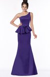 ColsBM Brittany Royal Purple Elegant Mermaid Sleeveless Satin Floor Length Bridesmaid Dresses