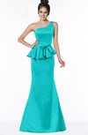 ColsBM Brittany Viridian Green Elegant Mermaid Sleeveless Satin Floor Length Bridesmaid Dresses