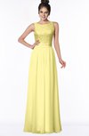 ColsBM Juliet Pastel Yellow Elegant A-line Chiffon Floor Length Lace Bridesmaid Dresses