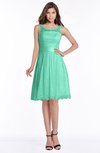 ColsBM Marilyn Mint Green Elegant A-line Scoop Sleeveless Lace Bridesmaid Dresses