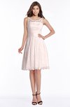 ColsBM Marilyn Petal Pink Elegant A-line Scoop Sleeveless Lace Bridesmaid Dresses