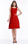 ColsBM Marilyn Red Elegant A-line Scoop Sleeveless Lace Bridesmaid Dresses