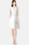 ColsBM Tori Cloud White Modest A-line Sleeveless Chiffon Mini Bridesmaid Dresses