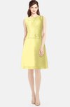 ColsBM Tori Daffodil Modest A-line Sleeveless Chiffon Mini Bridesmaid Dresses